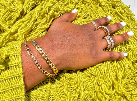 Chaîne Gold Bangle Bracelet