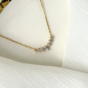 Chevron Stone Sterling Silver Necklace