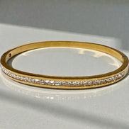Lumière Pavé Gold Bangle