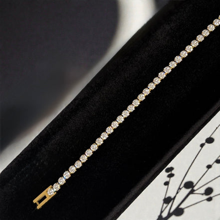 Élan Gold Tennis Bracelet