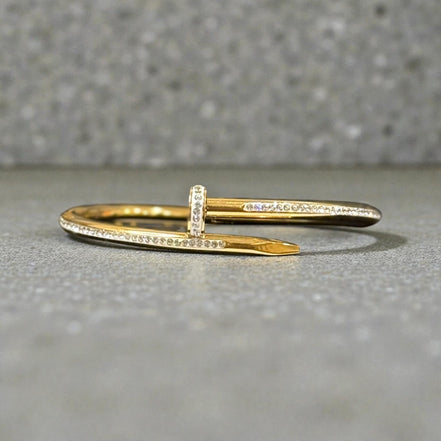 Clou Lumière Gold Open Bangle