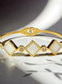 Ivory Luxe Geo Bangle