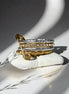 Golden Pin Stack Ring