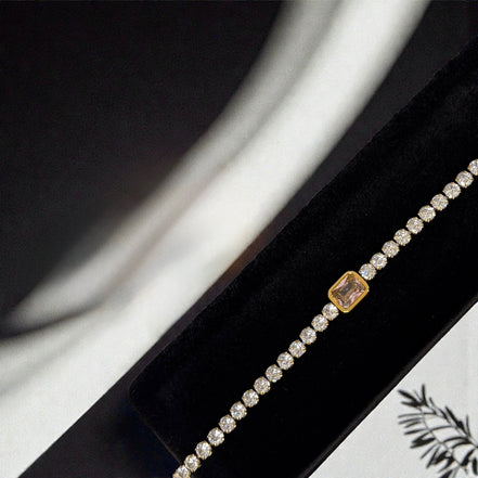 Rosé Lumière Tennis Bracelet