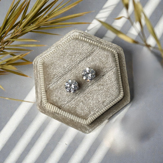Amélie Silver Stud Earrings
