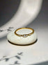 Petite Round Zircon Gold Ring
