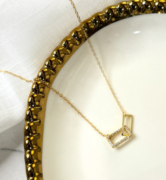 Luxe Pavé Link Sterling Silver Necklace